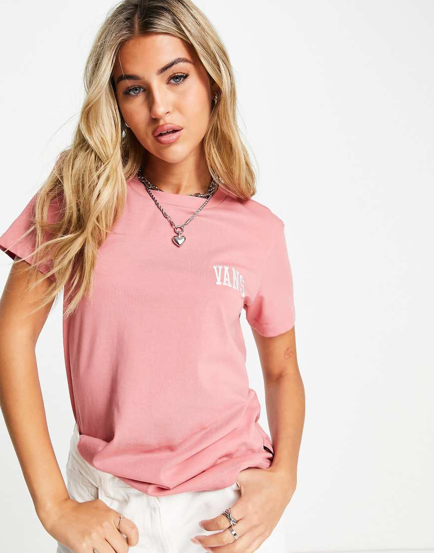 Vans - Basic-T-Shirt in Rosa mit Rundhalsausschnitt, exklusiv bei ASOS von Vans