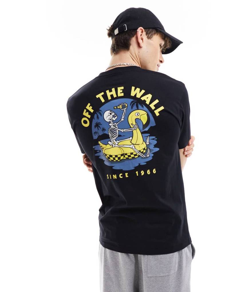Vans - Beer Float - T-Shirt in Schwarz mit Rückenprint von Vans