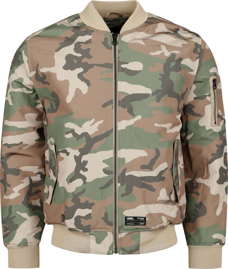 Vans - Camouflage/Flecktarn Bomberjacke - Copley Bomber Jacket VINTAGE CAMO - S bis XXL - für Männer - Größe XXL - camouflage von Vans