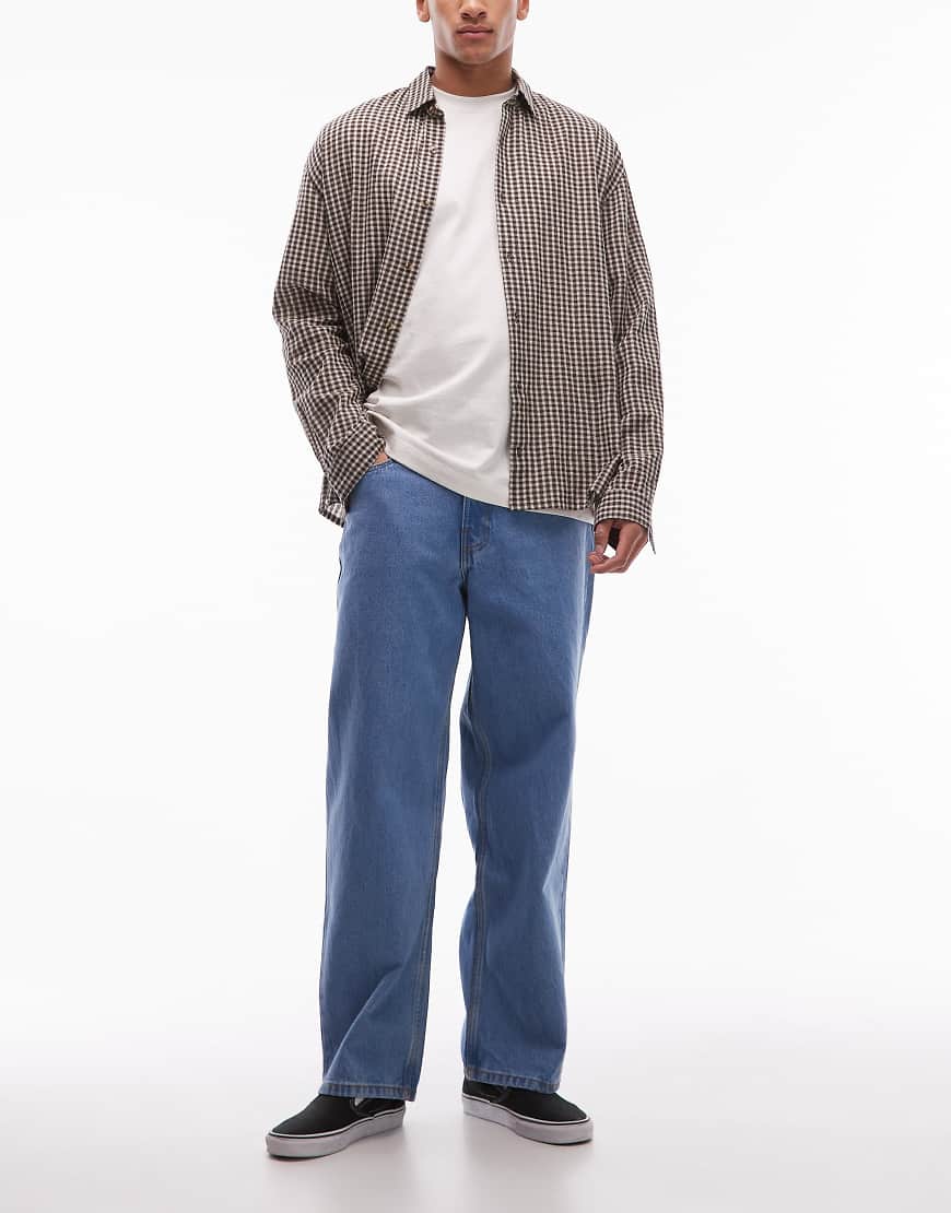 Vans - Check-5 - Baggy-Jeans aus Denim in verwaschenem Blau von Vans