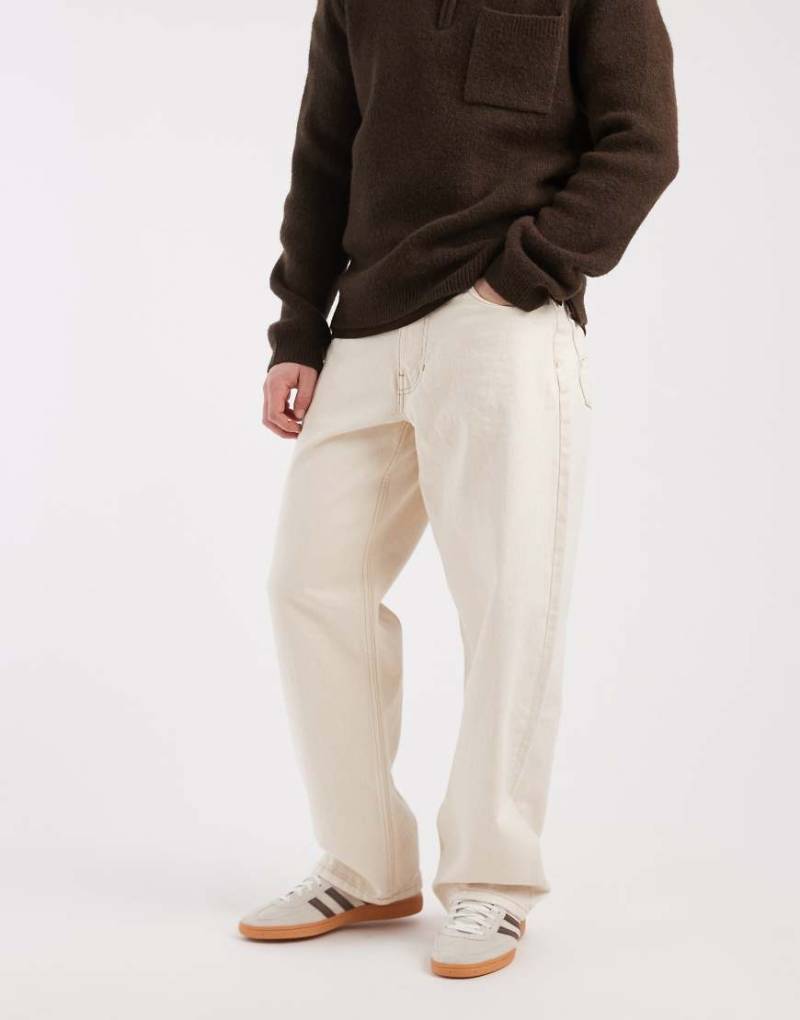 Vans - Check-5 - Lockere Jeanshose in Natural Seed Hellbeige-Neutral von Vans