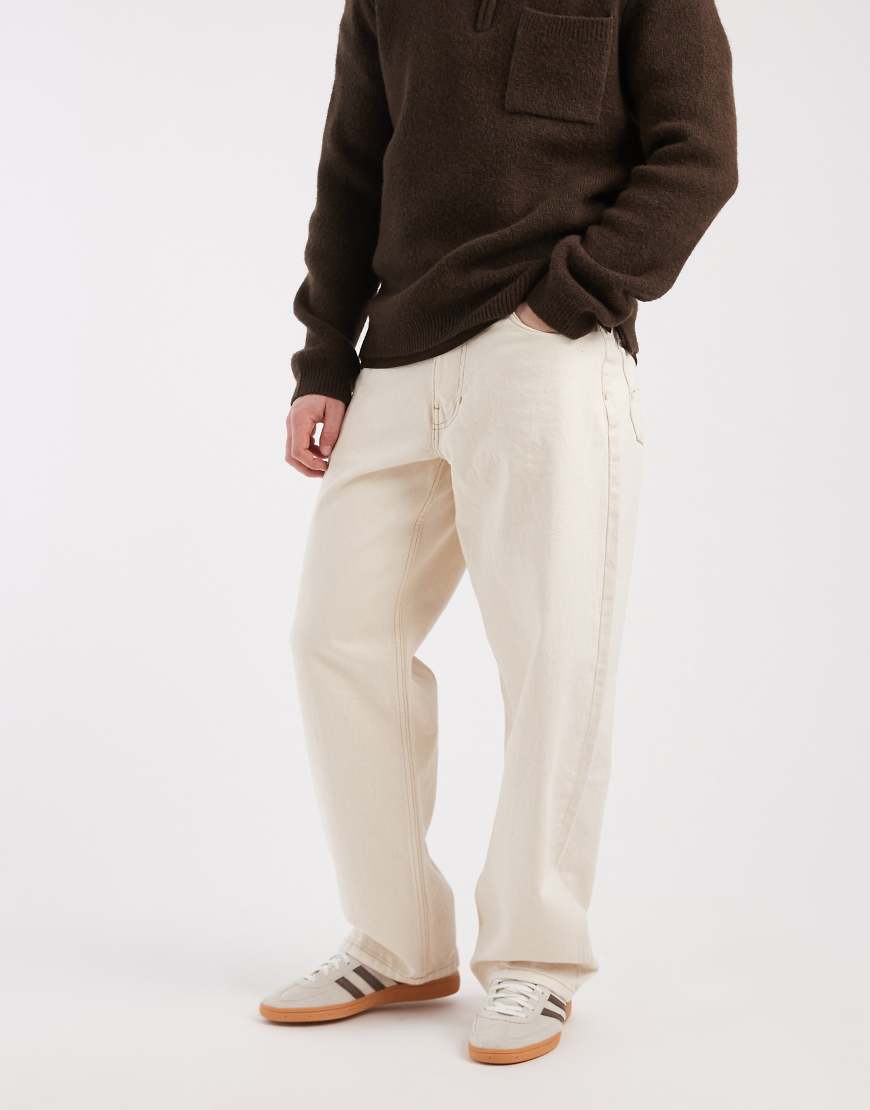 Vans - Check-5 - Lockere Jeanshose in Natural Seed Hellbeige-Neutral von Vans