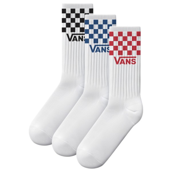 Vans - Classic Check Crew - Multifunktionssocken Gr 14-17 weiß/grau von Vans