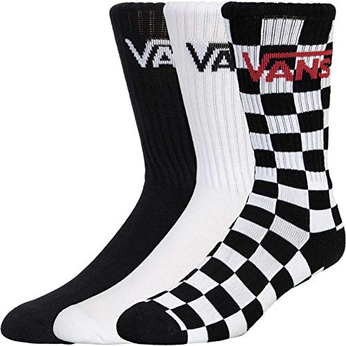 Vans Classic Crew 3er Pack Socken (39, check/white/black, numeric_39) von Vans