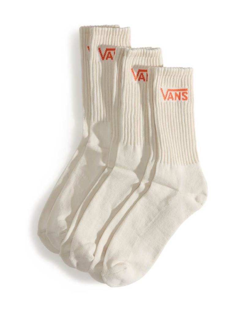 Vans Classic - Crew-Socken in der Farbe Turtledove-Weiß von Vans