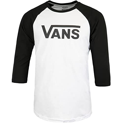Vans Classic Raglan Longsleeve Herren (DE/NL/SE/PL, Alphanumerisch, M, Regular, Regular, White/Black) von Vans