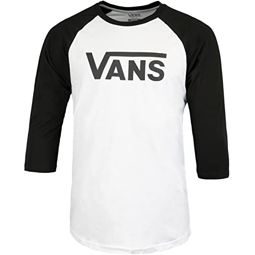 Vans Classic Raglan Longsleeve Herren (M, White/Black) von Vans