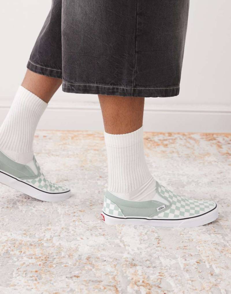 Vans Classic - Sneaker zum Hineinschlüpfen in Grün von Vans