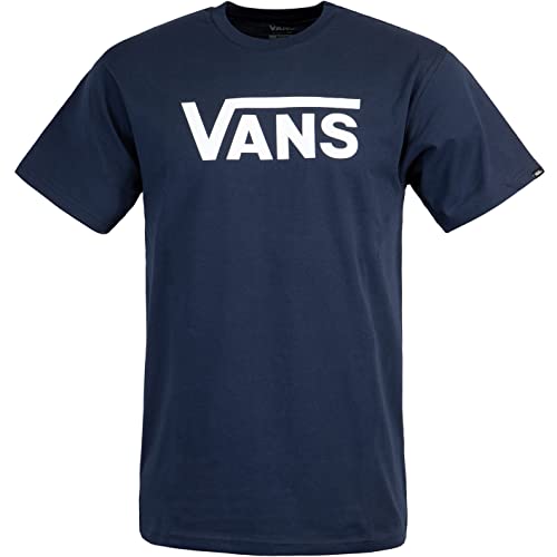 Vans Classic T-Shirt Herren (L, Navy/White) von Vans