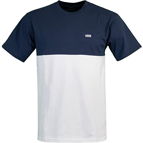 Vans Colorblock T-Shirt Herren (L, White/Navy) von Vans