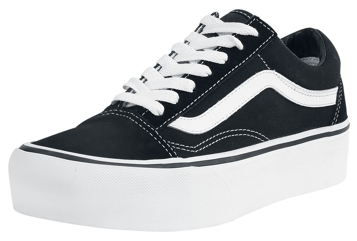 Vans Creepers - Old Skool Platform - EU36 bis EU41 - für Damen - Größe EU37 - schwarz/weiß von Vans