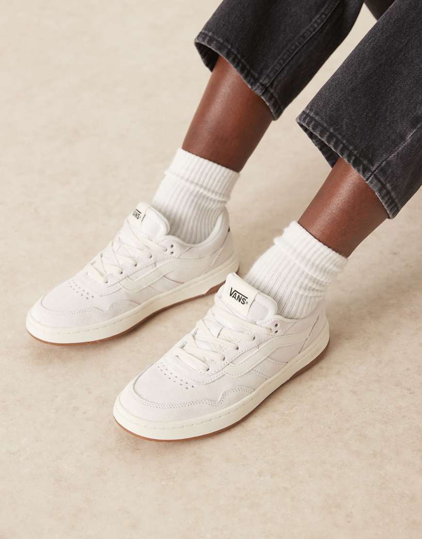 Vans - Cruze 3.0 - Sneaker in Wollweiß mit grünen Details von Vans