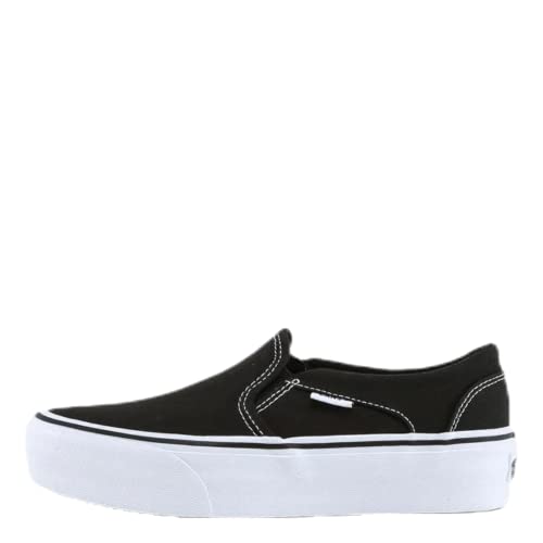 Vans Damen Asher Platform Sneaker, Schwarz ((Canvas) Black 3sy), 37 EU von Vans