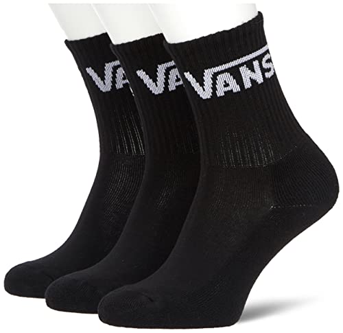 Vans Damen Basic Crew (3-Pack) socken, Black-White, US WM 1-6 (EU 31.5-36) von Vans