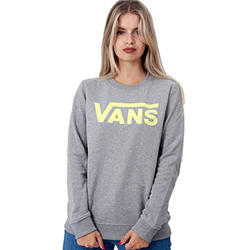 Vans Damen Classic V Ft Crew Sweatshirt, Grau (Grey Heather Grh), 40 (Herstellergröße: X-Large) von Vans