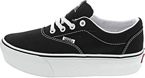 Vans Damen Doheny Platform Sneaker, Canvas Black White, 34.5 EU von Vans