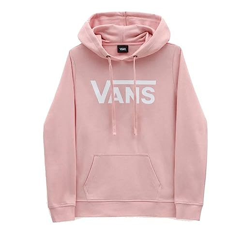 Vans Damen Drop V Logo Hoodie, Silber, rosa, 32 von Vans