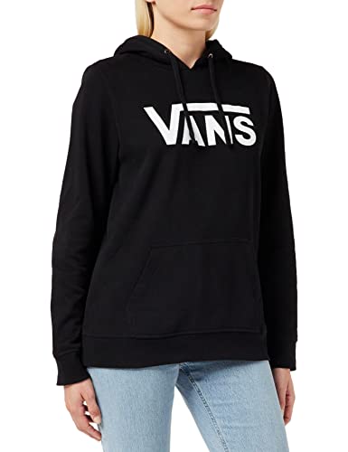 Vans Damen Drop V Logo Hoodie Hooded Sweatshirt, Black, L von Vans