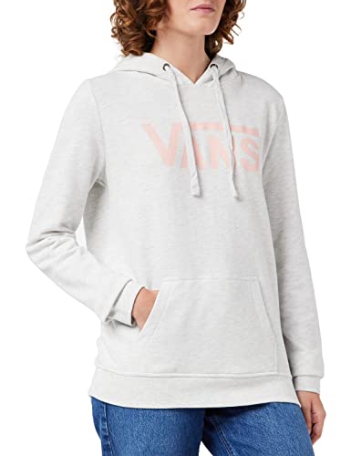 Vans Damen Drop V Logo Hoodie Hooded Sweatshirt, White Heather, XS von Vans