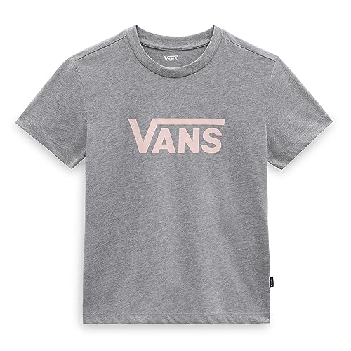 Vans Damen Drop V SS Crew T-Shirt, Grey Heather 2, von Vans