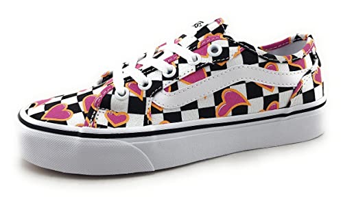 Vans Filmore Decon Damen Schnürschuh Cupsole Checkred Sneaker, Hearts Checkerboard Multi White, 36 EU von Vans
