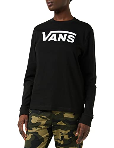 Vans Damen Flying V Classic Ls Bf Langarmshirt, Schwarz (Black Blk), 34 (Herstellergröße: Small) von Vans