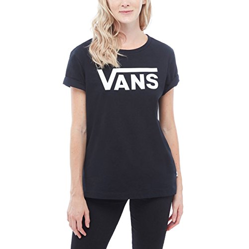 Vans Damen Flying V Crew T-Shirt, Schwarz (Black), 12 (Herstellergröße: Large) von Vans