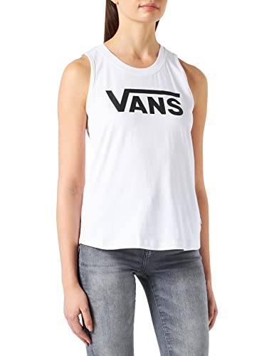 Vans Damen Flying V Muscle Scoop T-Shirt, Weiß (White White), 36 (Herstellergröße: Medium) von Vans