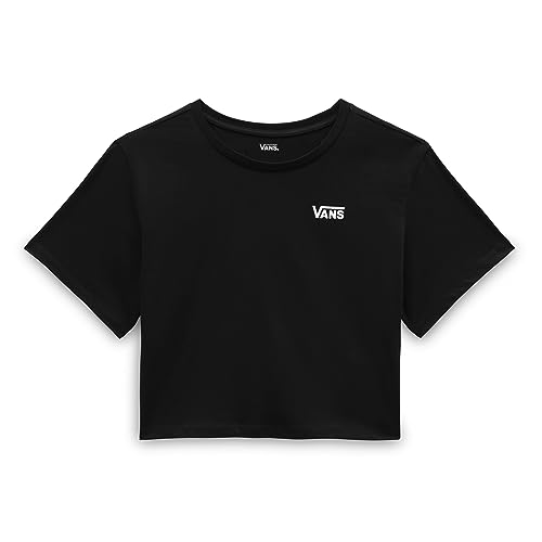 Vans Damen Little Drop V SS Crop T-Shirt, Black, von Vans
