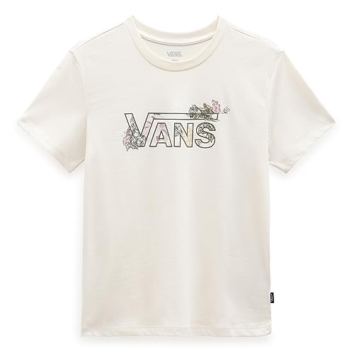 Vans Damen The Garden SS Crew T-Shirt, Antique White, von Vans