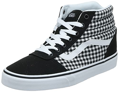 Vans Damen Ward Hi Canvas Hohe Sneaker, Schwarz ((Gingham) Black 1yn) 36.5 EU von Vans