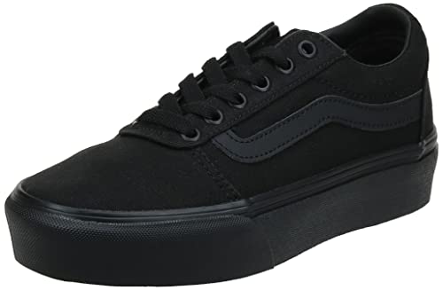 Vans Damen Ward Platform Sneaker, (Canvas) Black/Black, 36.5 EU von Vans