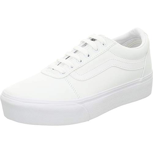Vans Damen Ward Platform Sneaker, (Canvas) White, 42 EU Vans Damen Ward Platform Sneaker, (Canvas) White, 42 EU von Vans
