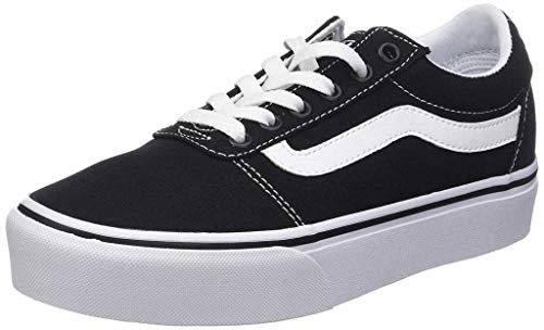 Vans Damen Ward Platform Sneaker Ward Platform Trainers, (CANVAS) BLACK/WHITE, 42 EU von Vans