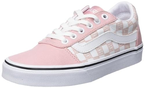 Vans Damen Ward Sneaker, Logo Check PINK/White, 36.5 EU von Vans