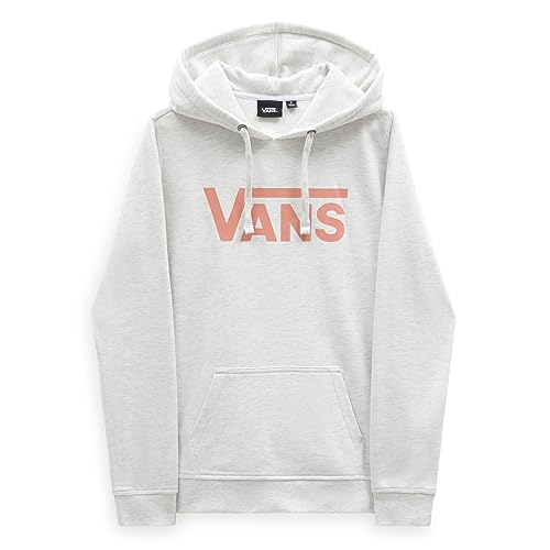 Vans Damen Wm Drop V Logo Hoodie Hooded Sweatshirt, Oatmeal Heather, von Vans