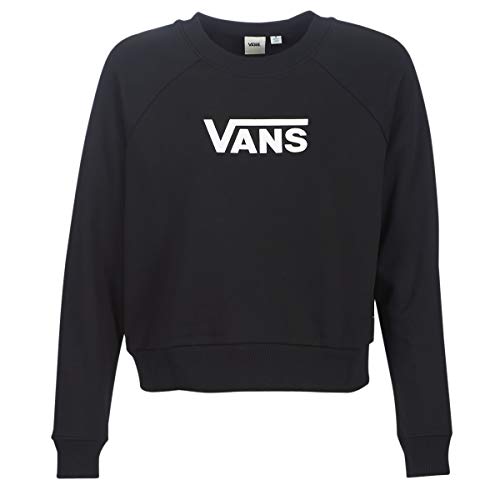 Vans Damen Wm Flying V Ft Boxy Crew Sweatshirt, Schwarz, S von Vans