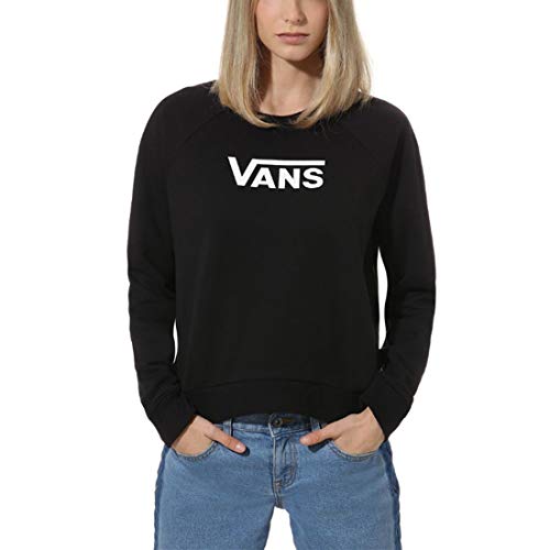 Vans Damen Wm Flying V Ft Boxy Crew Sweatshirt, Schwarz, XS von Vans
