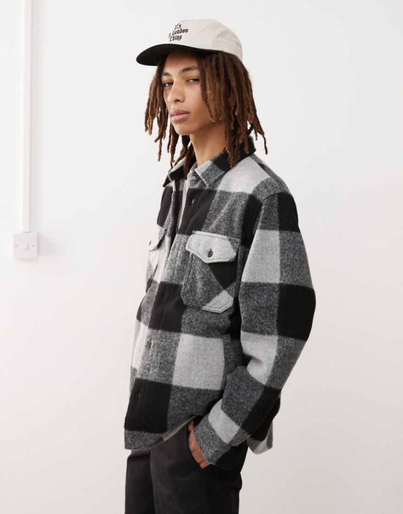 Vans - Denby - Strukturierte Hemdjacke in Schwarz von Vans