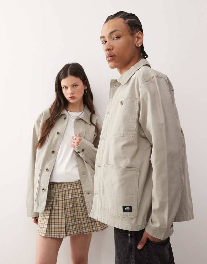 Vans - Drill Chore - Jacke aus Canvas in Grau von Vans
