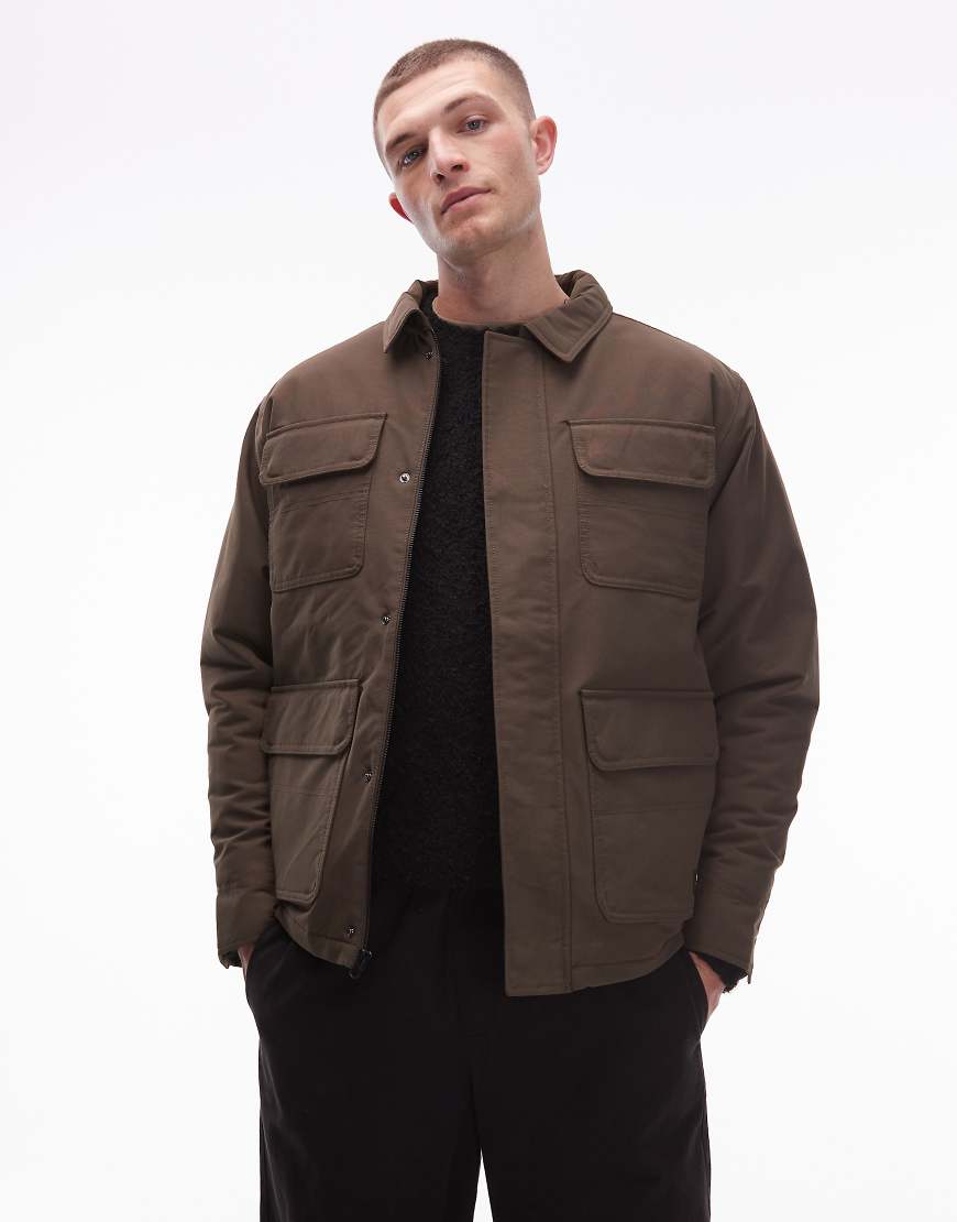 Vans - Drill Chore - Jacke aus Nylon in Braun-Brown Vans - Drill Chore - Jacke aus Nylon in Braun-Brown von Vans