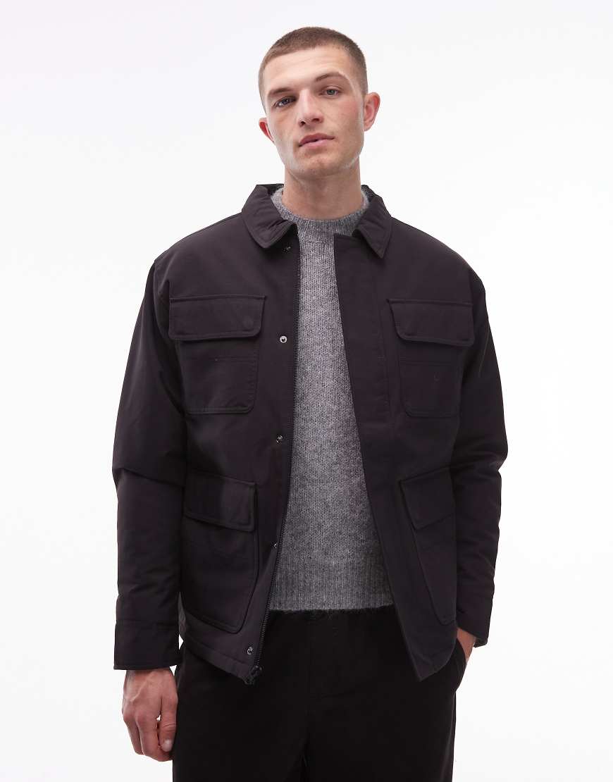 Vans - Drill Chore - Jacke aus Nylon in Schwarz Vans - Drill Chore - Jacke aus Nylon in Schwarz von Vans