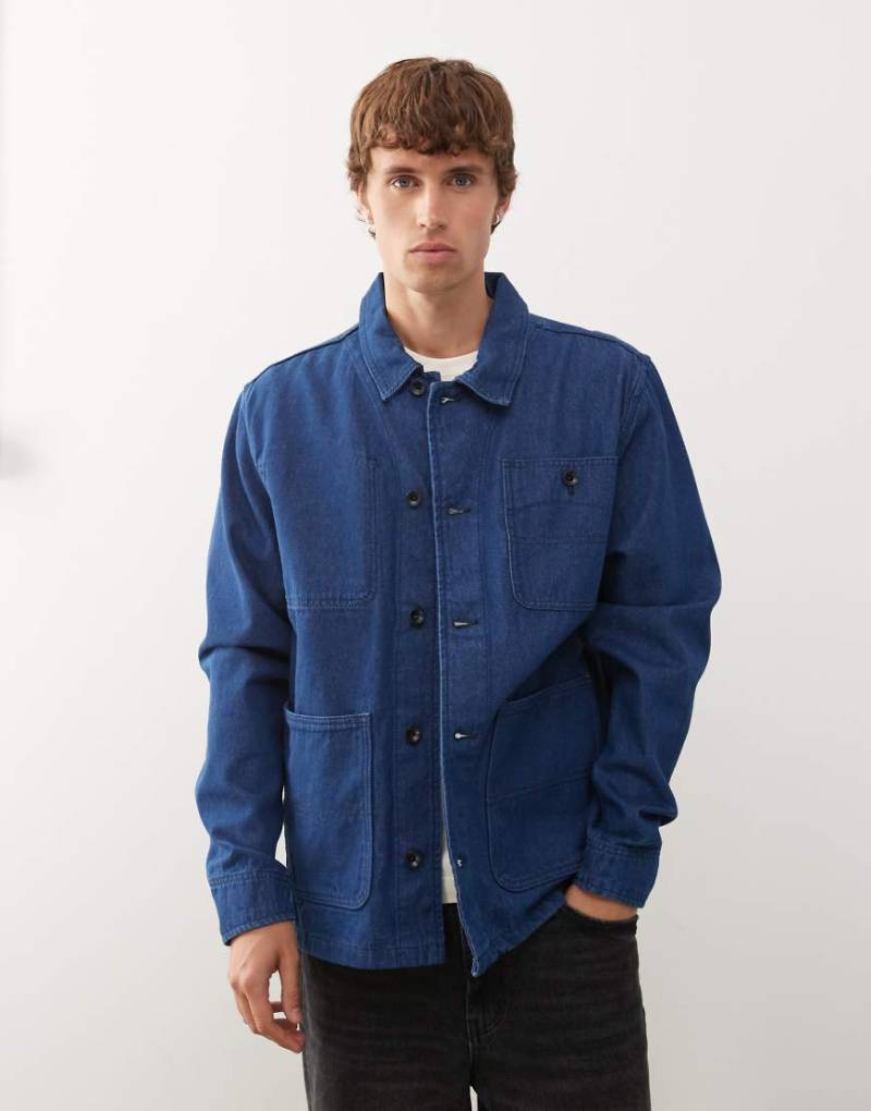 Vans - Drill - Chore-Jeansjacke in indigoblauer Rinse-Waschung-Schwarz von Vans
