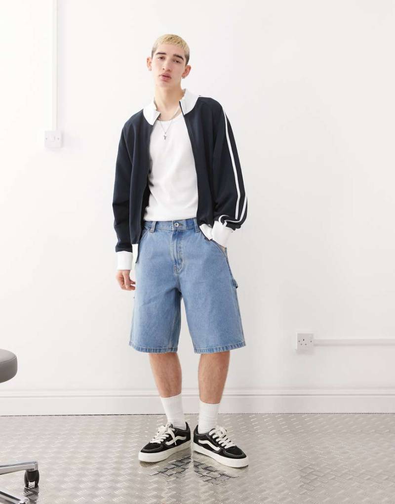 Vans - Drill Chore - Jeansshorts in verwaschenem Blau von Vans