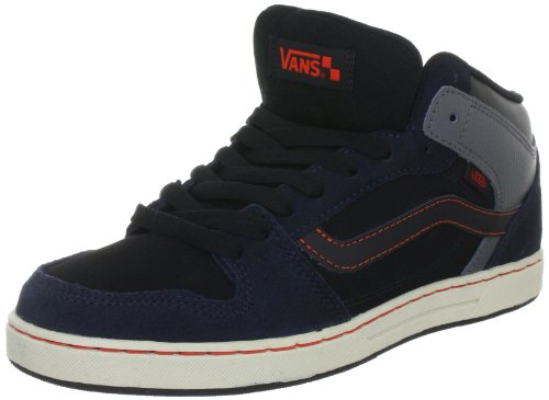 Vans Edgemont VNJ66L2, Herren Klassische Sneakers, Blau (Navy/Black/neon red), EU 44.5 (US 11) von Vans