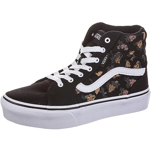 Vans Filmore Hi Platform Sneaker, Garden Floral Black/White, 32 EU von Vans