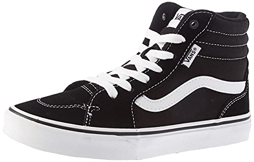 Vans Unisex Kinder Filmore Hi Suede/Canvas Sneaker, Suede Canvas Black White, 36 EU von Vans