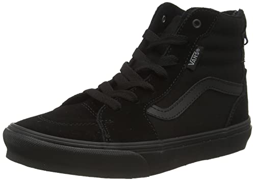 Vans Filmore Hi Zip Suede/Canvas Sneaker, Wildleder-Segeltuch, schwarz, schwarz, 39 EU von Vans