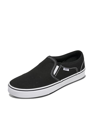 Vans Asher Unisex Sneaker, Canvas Black White, 38.5 EU Vans Asher Unisex Sneaker, Canvas Black White, 38.5 EU von Vans