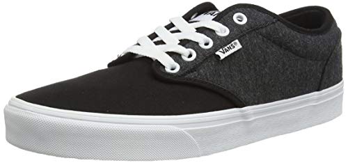 Vans Herren Atwood Canvas Trainers Sneaker, Jersey Schwarz Weiß, 40 EU von Vans